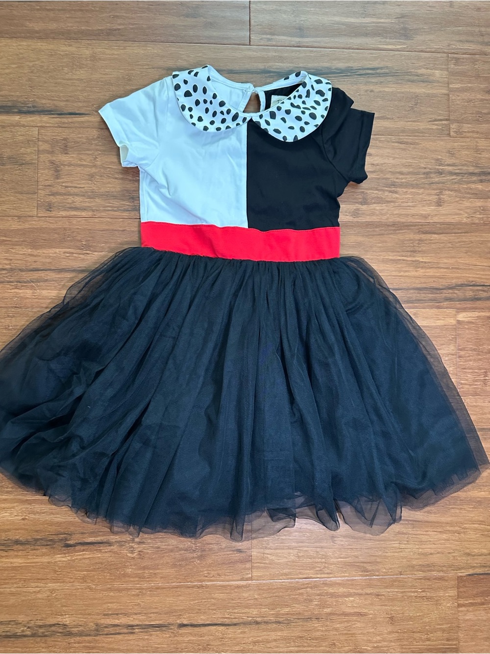 Taylor Joelle Disney Polka Dot 101 Dalmations Costume Dress up Size 7